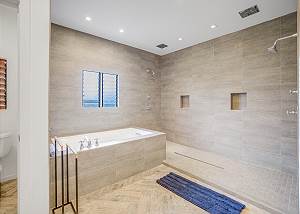 Spa like shower and tub