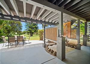 Outdoor patio area
