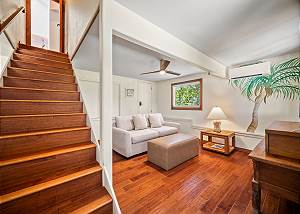Downstairs to the second living room