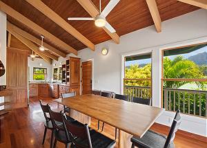 Enjoy gorgeous mountain views while dining