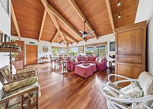 Walking into this home opens up to a spacious floor plan