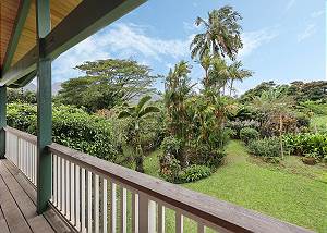 Garden views from upstairs lanai