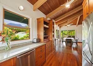 Open floor plan invites group gathering at all times