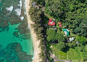 Aerial view of the home