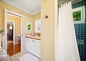 Master bathroom shower area