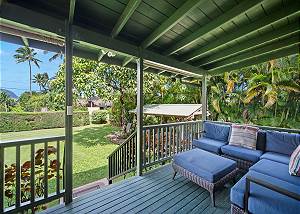 Front lanai views looking into the gazebo and bbq area