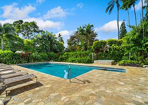 Pool and hot tub area