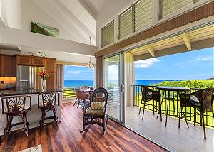 Magnificent ocean views from Pali Ke Kua #231
