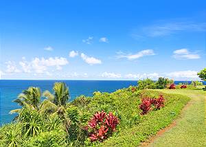 Cliff view from the property