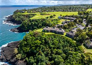 Aerial view of Pali Ke Kua