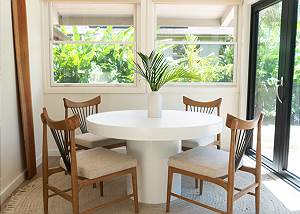 Dining area off the family room