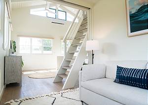 View of steps to the office loft