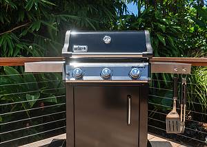BBQ located on the back Lani patio 