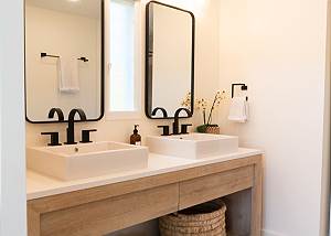 Double Vanity sinks in the Primary Bathroom 