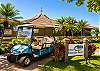Fun and friendly shuttle to from Front Desk and the Beachfront Clubhouse when cabana is open