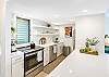 Modern updated kitchen to cook a meal.