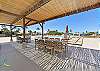 Enjoy a shaded picnic, pool side