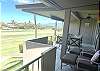 Enjoy the peaceful Kaanapali Golf Course views with patio table and recliners!