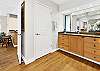 bathroom and closet area