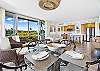 Dining Area with golf course and ocean view
