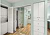 Ample storage, towels and full sized washer and dryer.