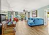 Enjoy comfy sofa seating for 6, while watching premium cable channels on Smart TV or scenic Ocean Views!