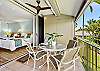 Expansive lanai seating great for morning coffees or sunsets.