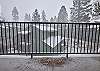 view of balcony with snow