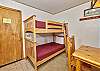 view of the bunks by the dining area