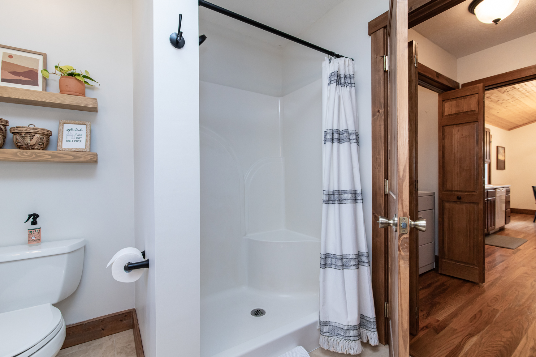 Main Floor Bath, Walk in Shower, also shared bath for this level