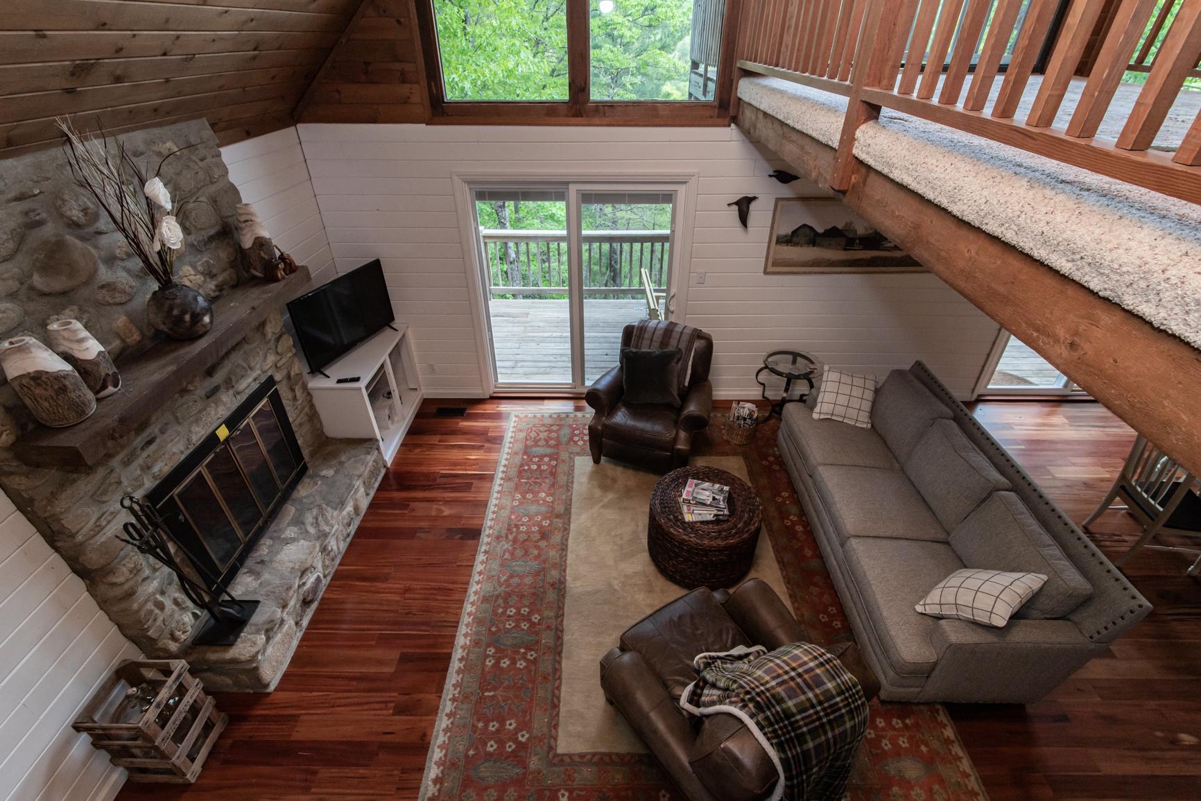View from Loft to Main Floor