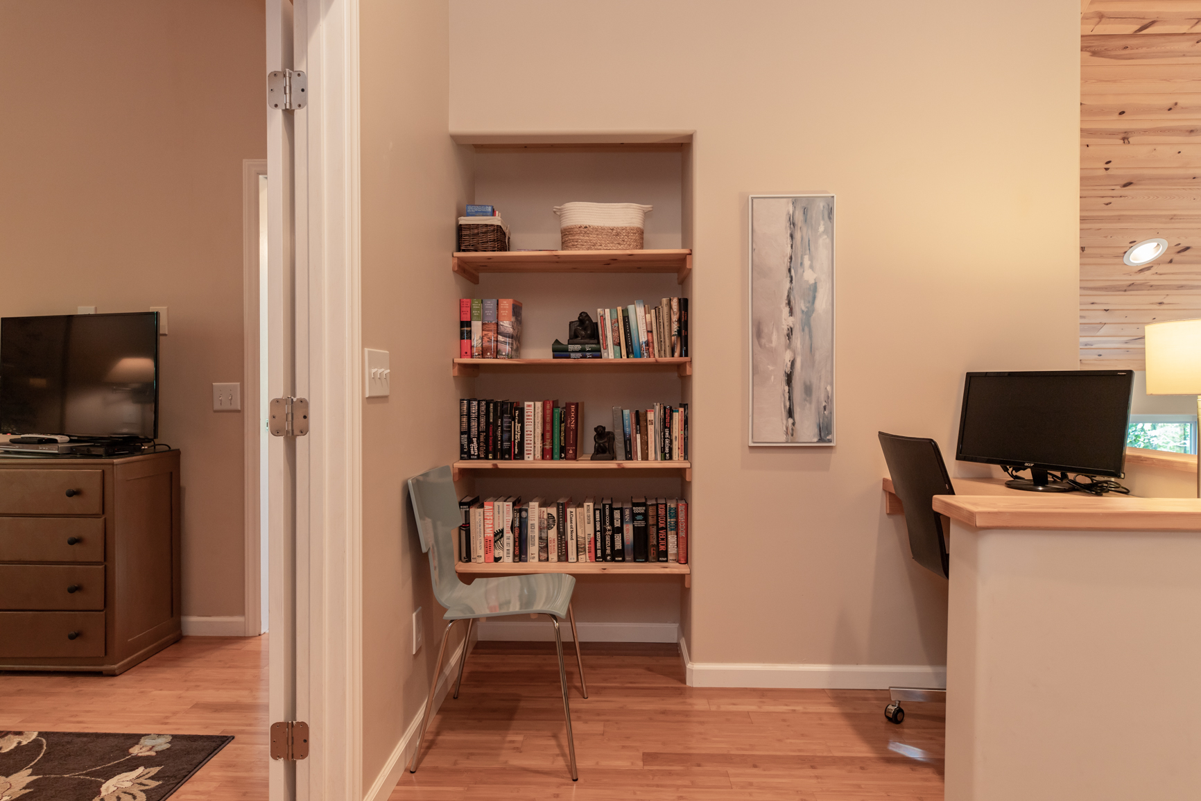 Library and Desk Area in Loft