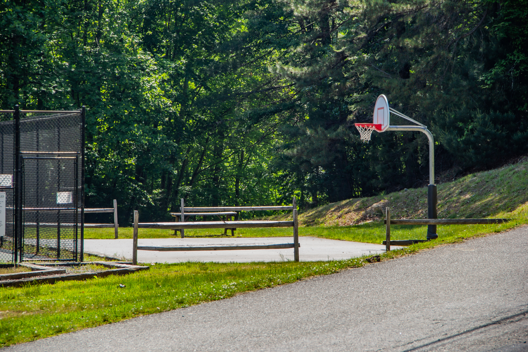 Tennis Court and Basketball