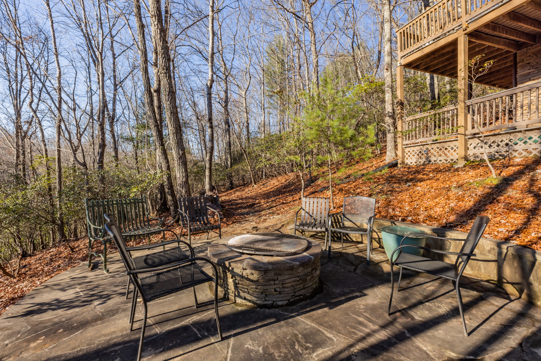 outdoor wood burning firepit