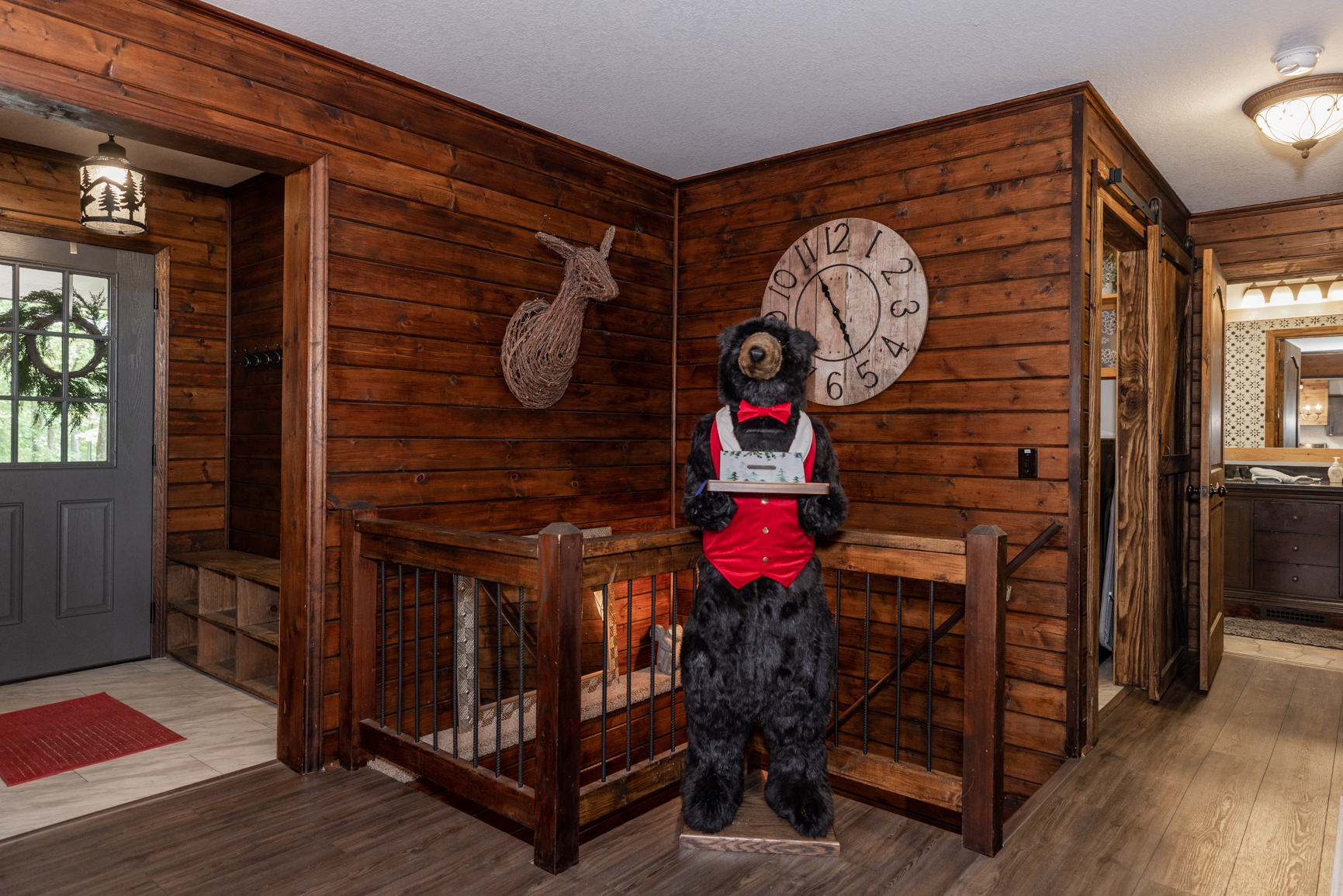 Foyer with Mr. Bear!