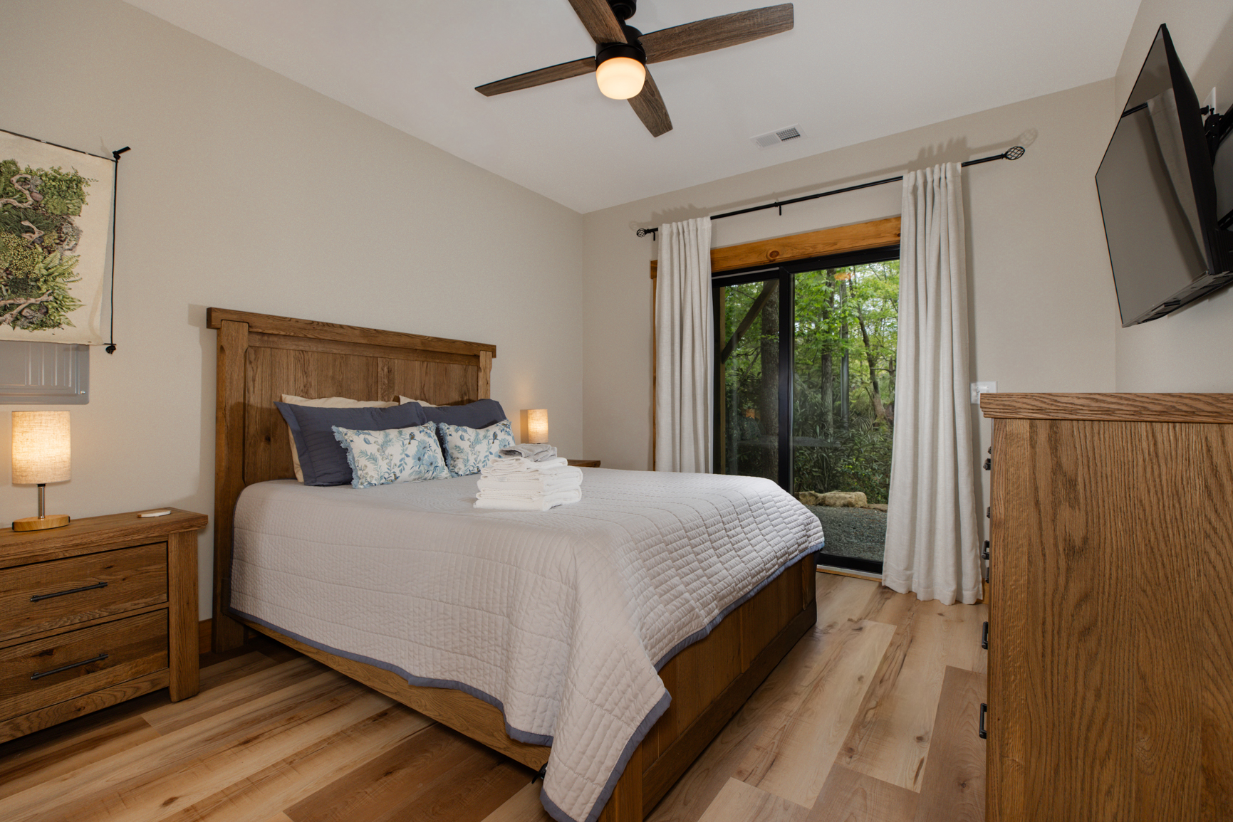 Basement Queen Bedroom with TV