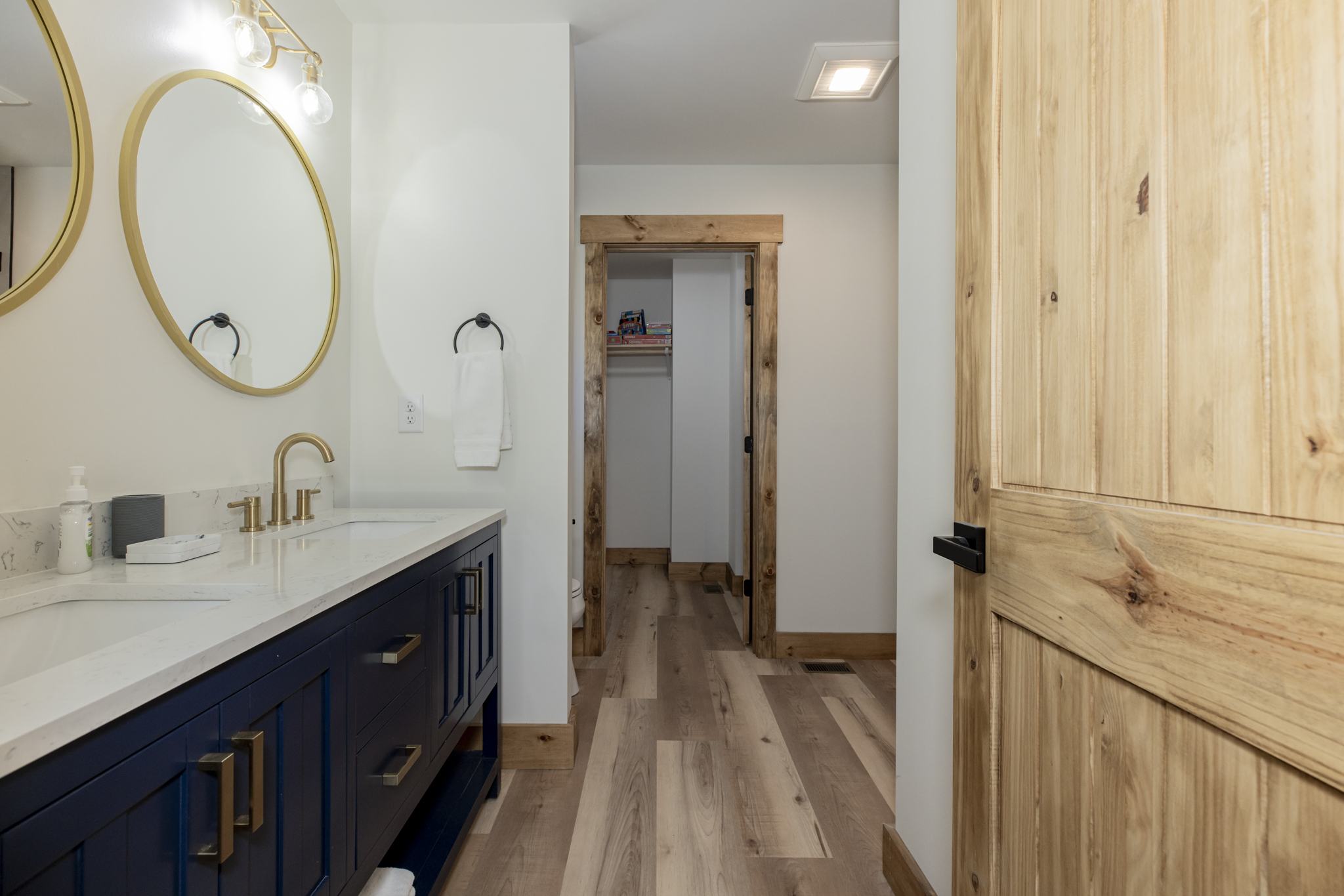 Main Floor Master ensuite bathroom with stand up tiled shower