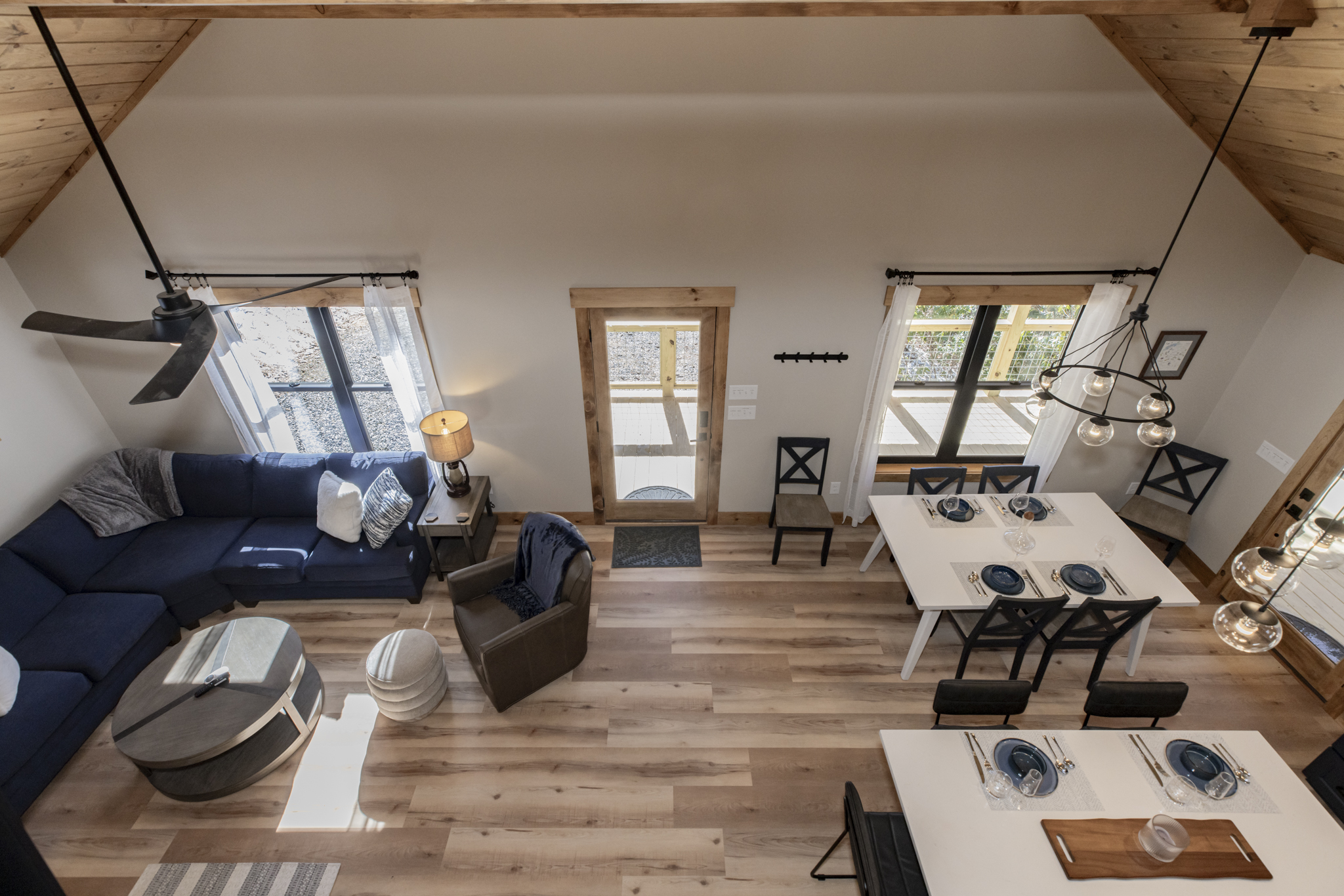 View from loft of great room