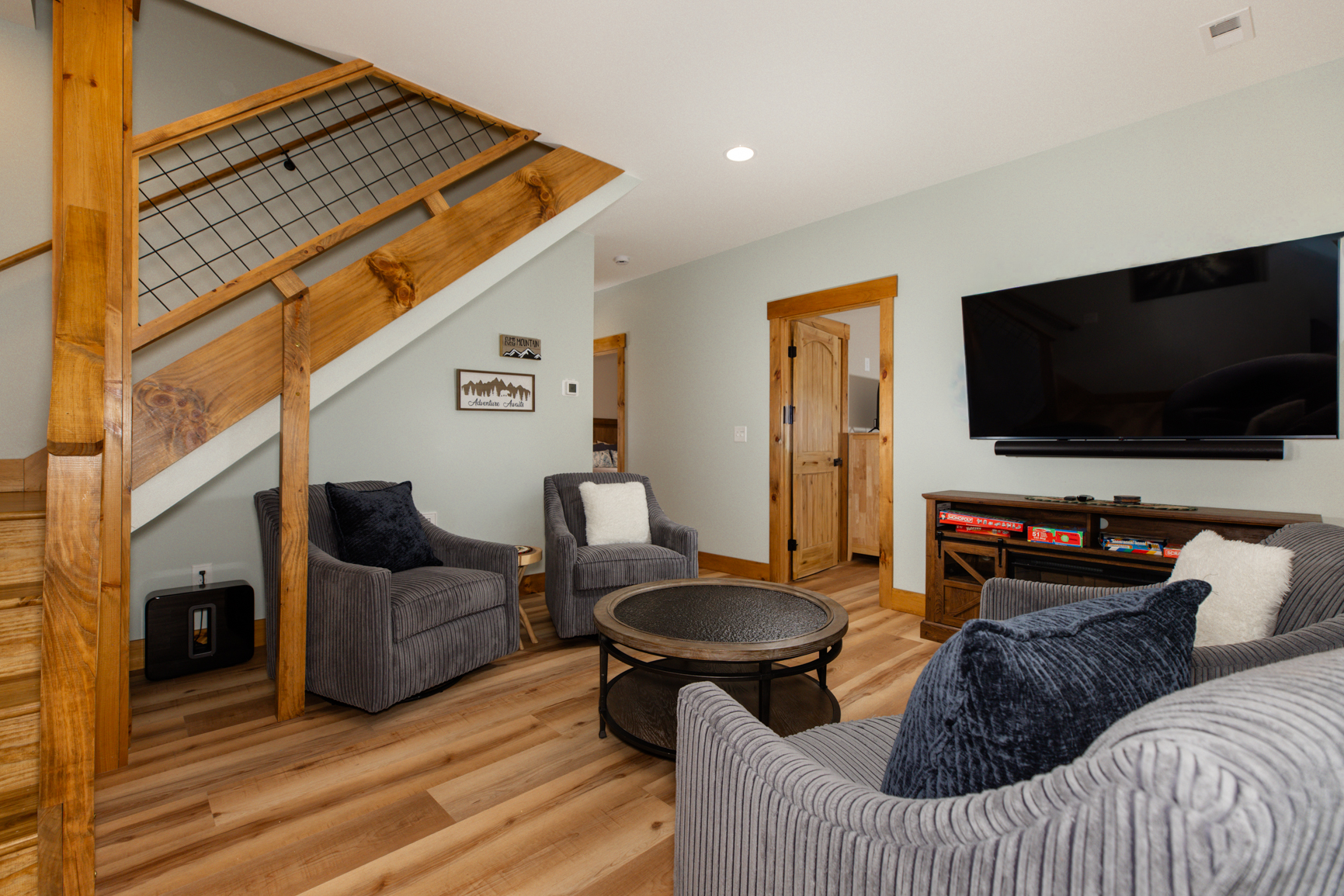 BASEMENT level living room 
