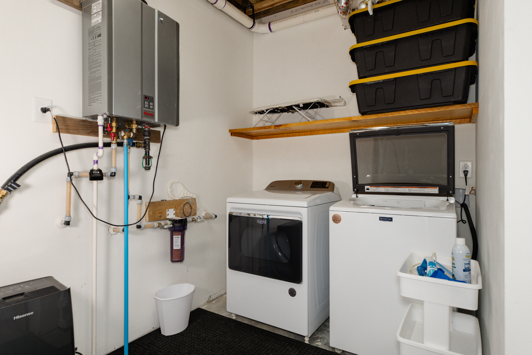 Basement Laundry instant hot water heater