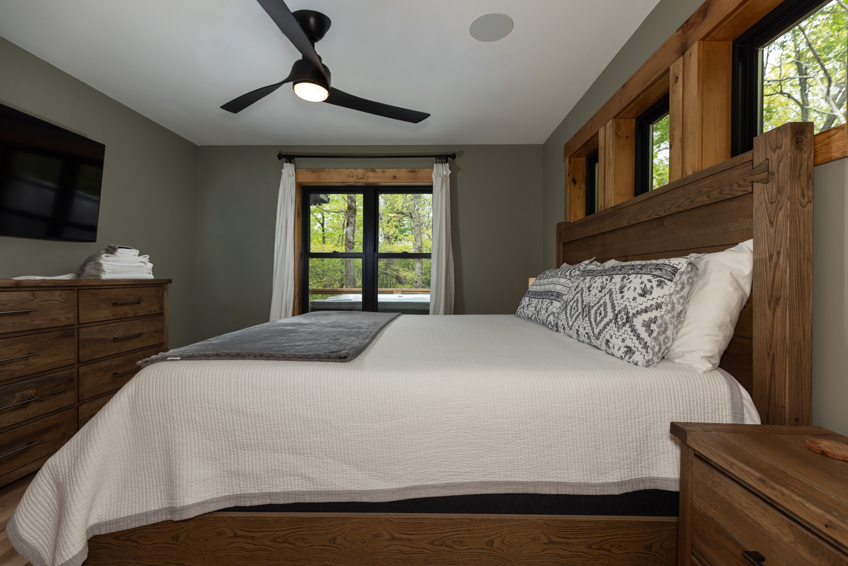 Main Floor King Master Suite with TV