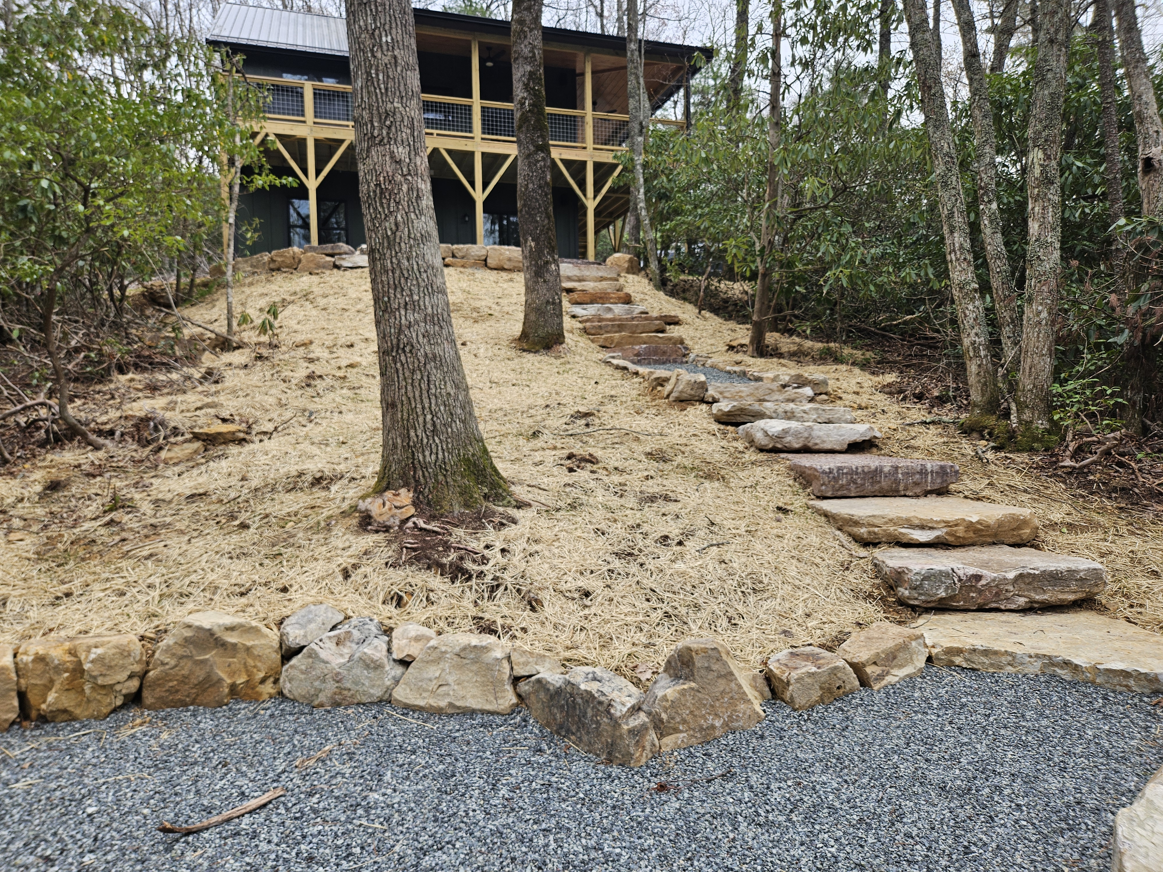 all new landscaping and firepit!