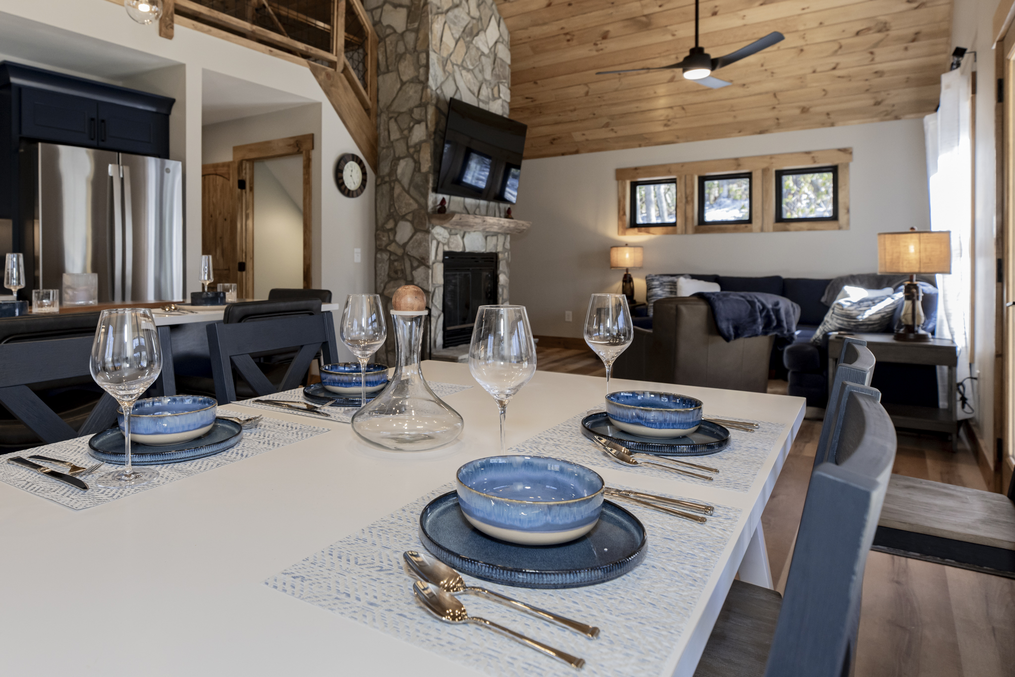 Dining view to living room