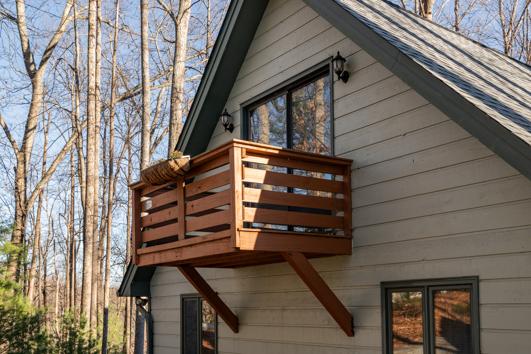 Private balcony off master