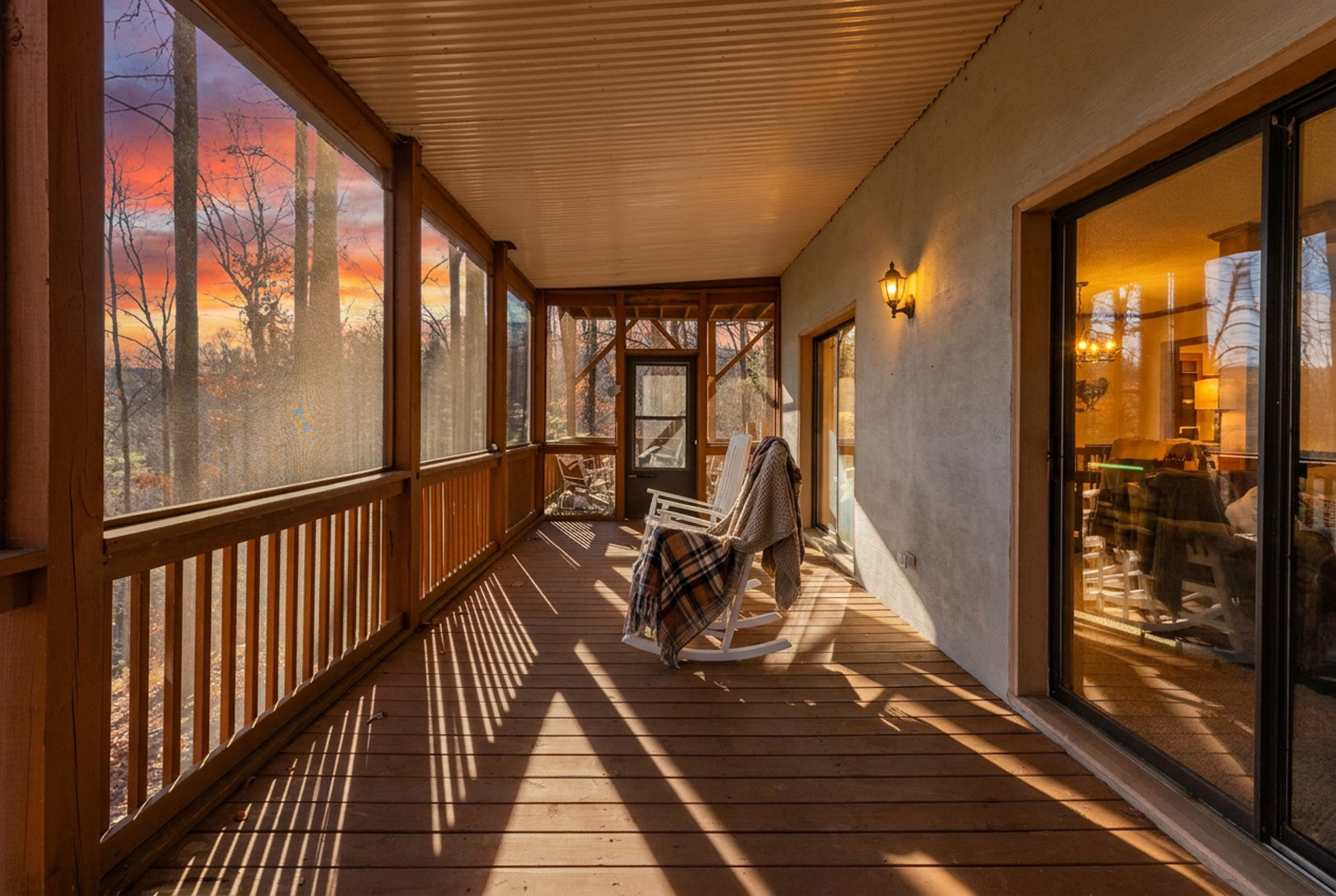 Lower level screen porch
