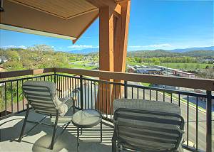 balcony with chairs