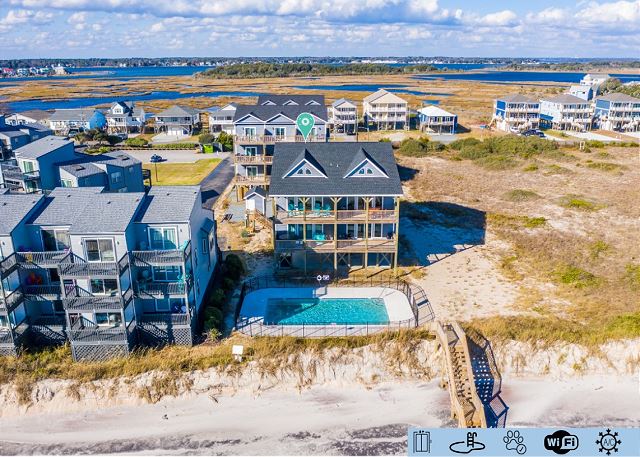 1942 New River Inlet Road-Oceanfront Duplex|Pool