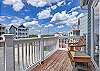 Streetside Deck - located off queen bedroom