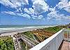 Oceanfront deck! Located on top floor off of Queen bedroom 