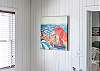 Stunning original art as you make your way up the stairs.  